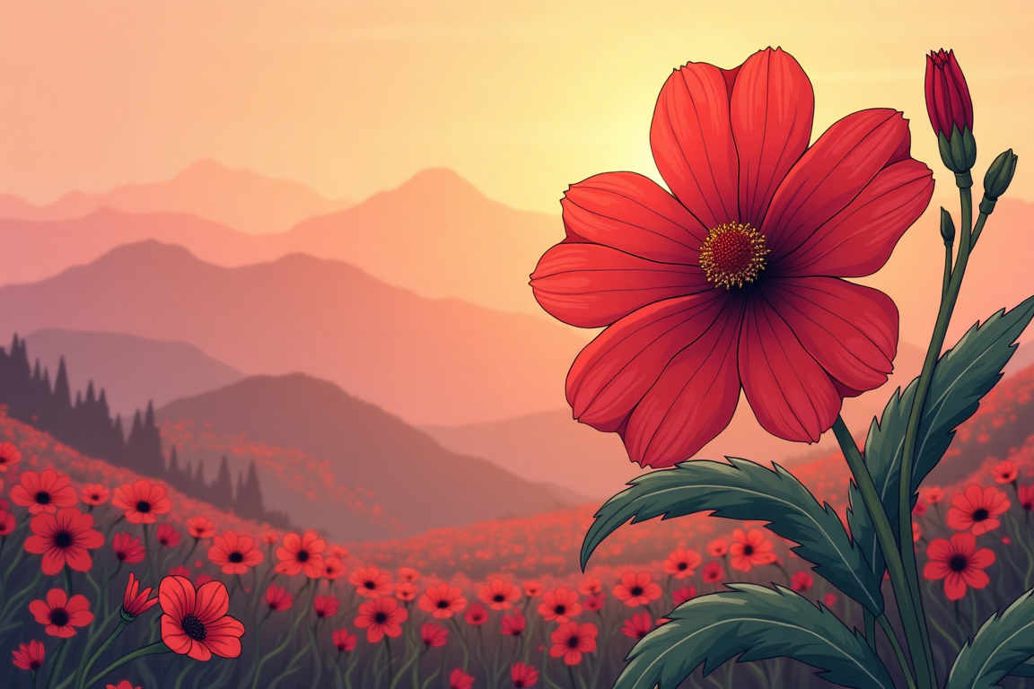 red flower