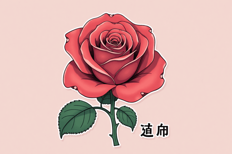 rose in japanese language