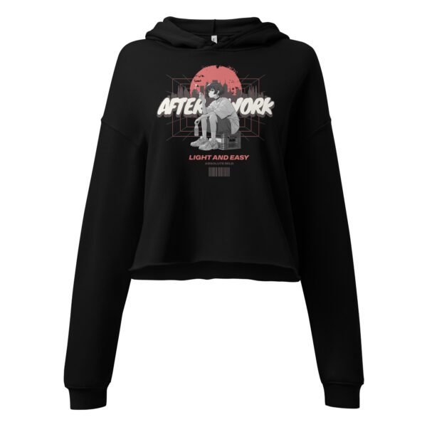 Relaxed Anime Crop Hoodie